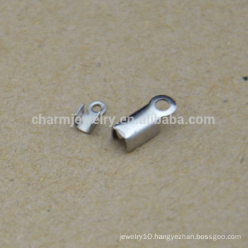 BXG035 High Quality wholesale cheap Stainless Steel cord end clip Jewelry Findings & Components